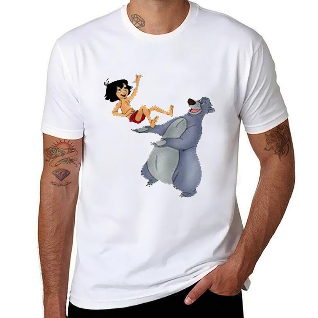 Mowgli Tshirt Minimalist Plain Crew Neck Tshirt