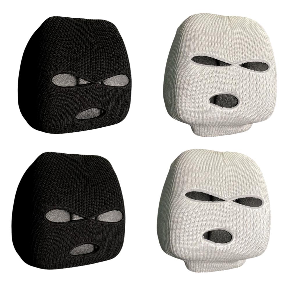Halloween Funny Face Car Headrest Covers Three Hole Elastic Seat Protector Decoration Anti-Theft Warning for Car Interior Seats