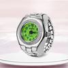 Fashion Mini Quartz Watch Clock Finger Rings for Men Women Elastic Strap Punk Gothic Couple Roman Ring Jewelry Gift