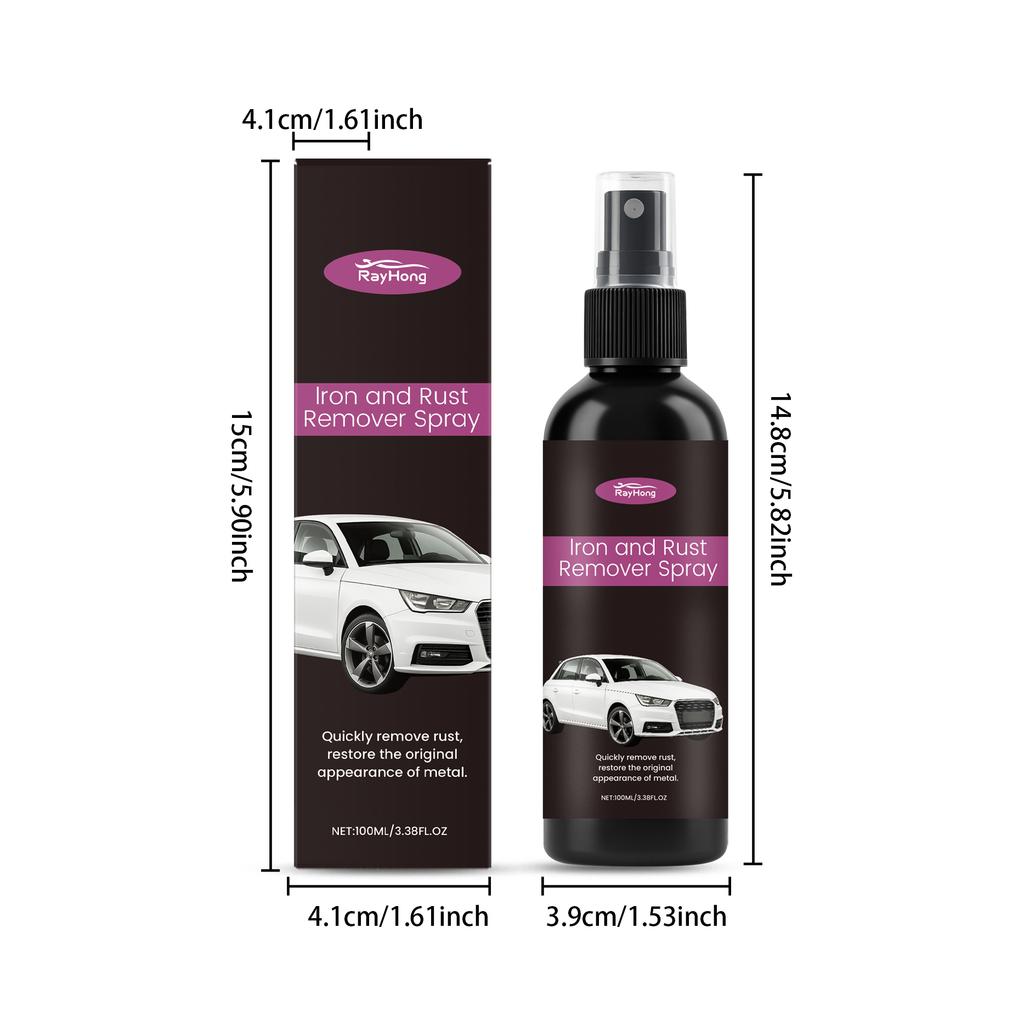 Multipurpose Rust Remover Potent Car Detailing Maintenance Multi-Purpose Supplies Auto Accessories Gadget Anti-Rust Metal Chrome