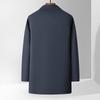 ROMON Men's Mid-Length Business Trench Coat