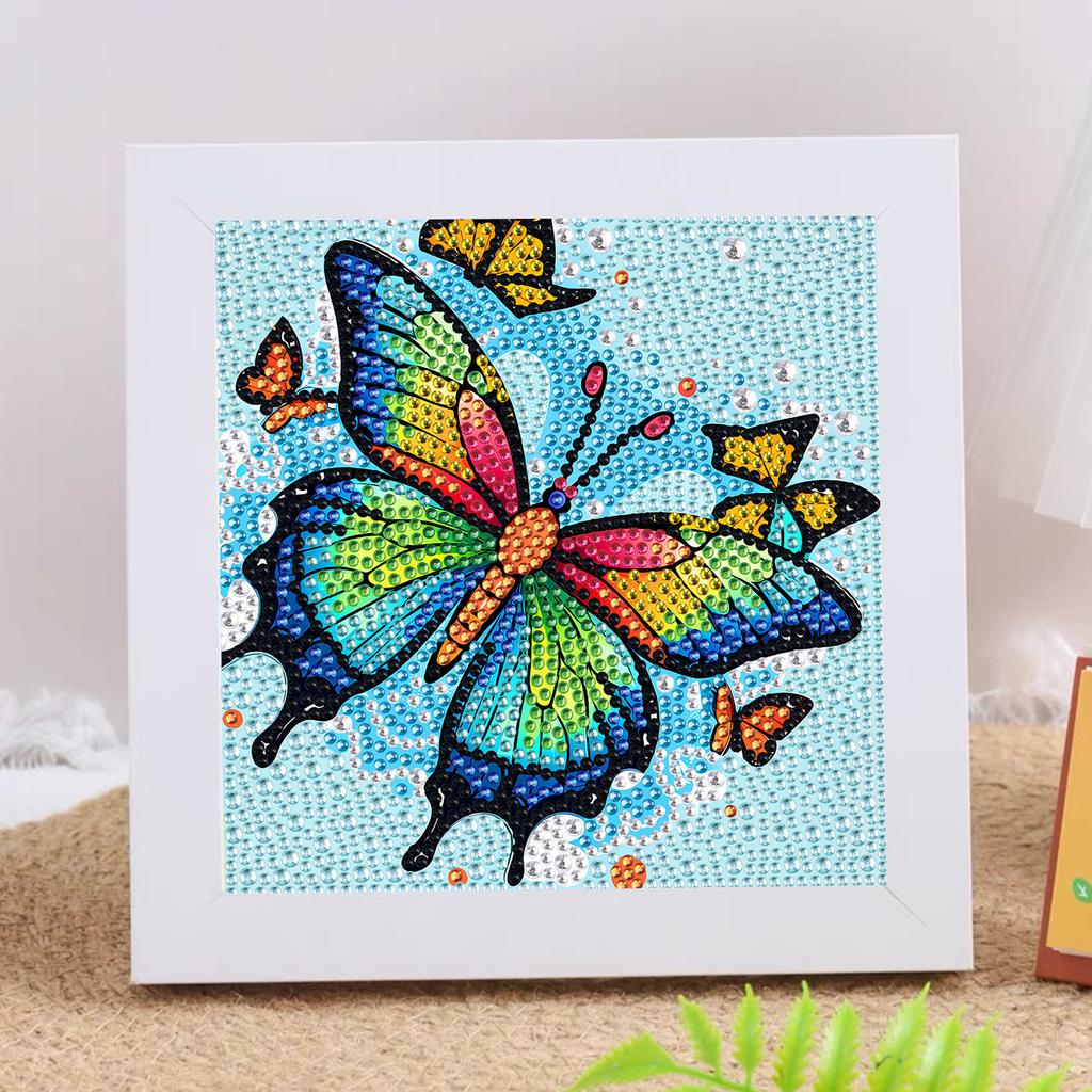 New Diy Diamond Painting Solid Wood Photo Frame Boxed Diamond Sticker Owl Cartoon Hand-Pasted Diamond Painting