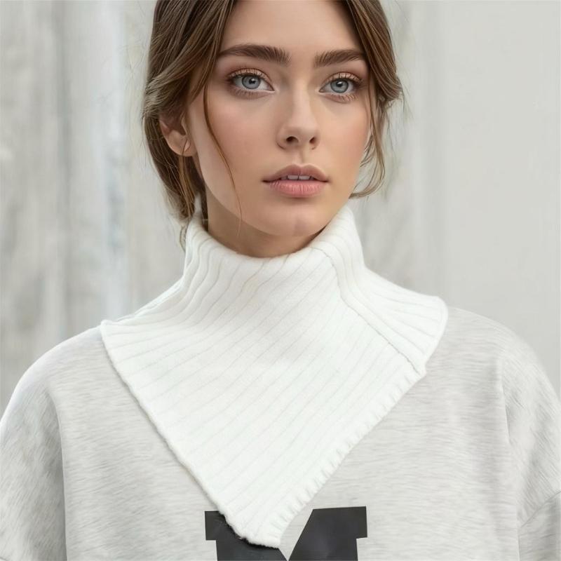 Осень и Зима Новые Все-Сочетаемые Однотонные Теплые Эластичные Вязаные Рукава для Шеи