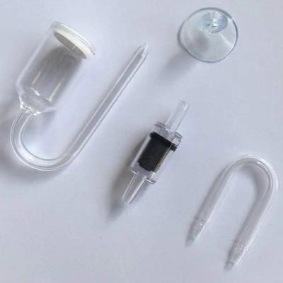 New U Shape CO2 Atomizer Suction Cup Transparent Glass CO2 Diffuser Refinement Glass Tube Glass Tube Aquarium Plant Supply