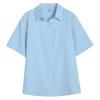 Summer Women's Short-Sleeve Loose Casual White Shirt - Korean OL Style