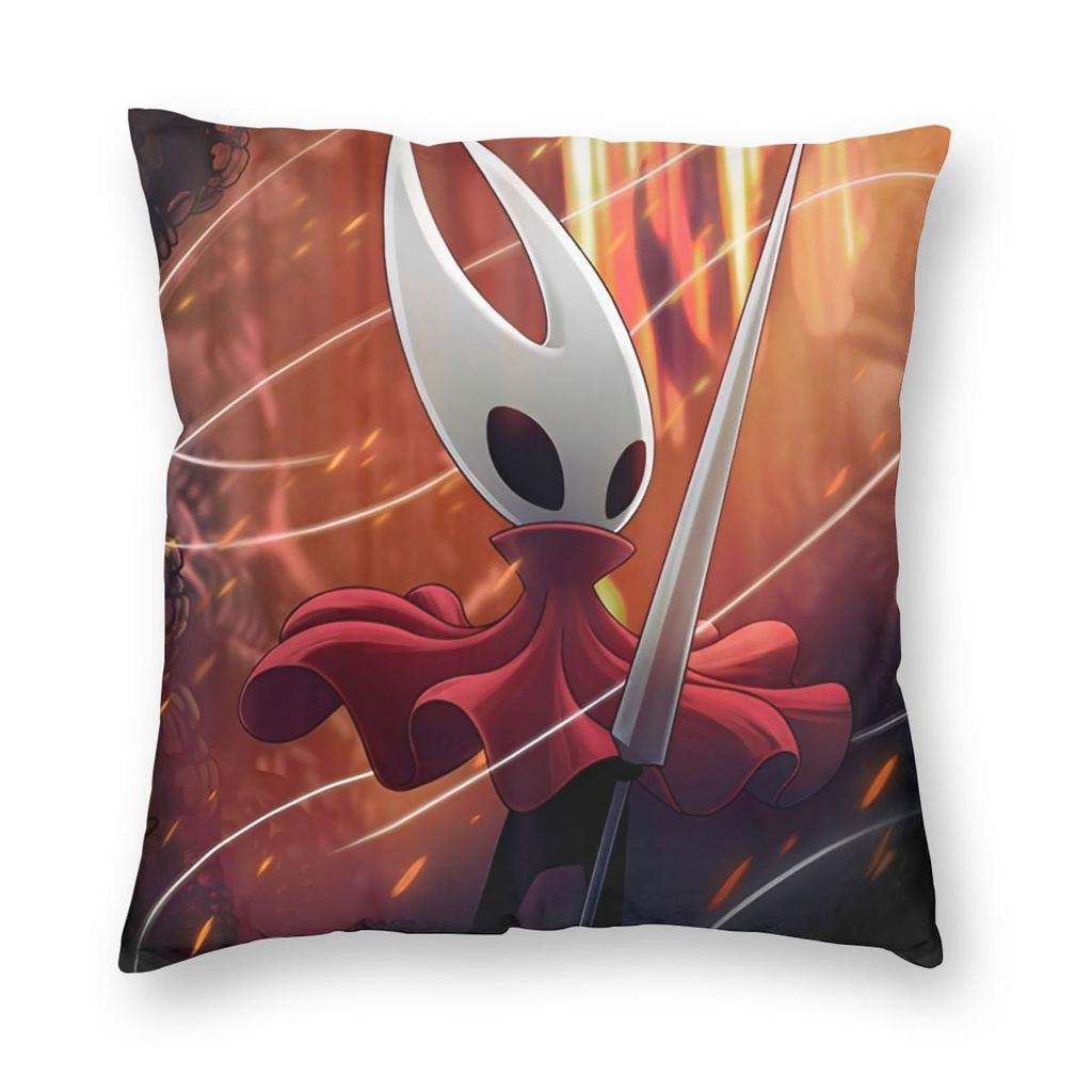 Spiel Hollow Knight Silksong Kissenbezug Doppelseitiger Druck Polyester Kissenbezug Dekor Kissenhülle Zuhause Quadratisch 45*45cm