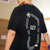 Li Ning T Shirts Unisex Black Crew Neck Moderate AHSSB05-3
