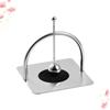Porte-serviettes plat en acier inoxydable pour cuisine, bureau, support décoratif à mouchoirs pour comptoir avec bras lesté, parfait pour les fêtes