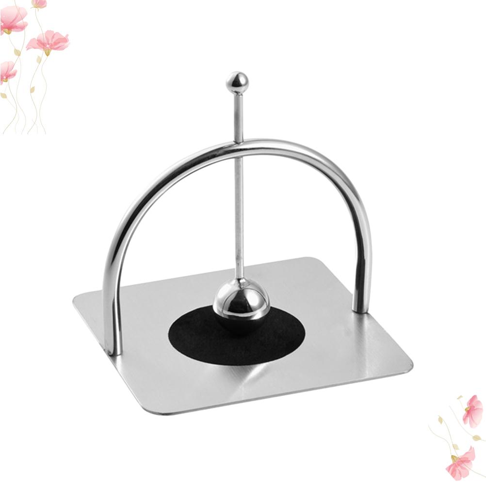 Porte-serviettes plat en acier inoxydable pour cuisine, bureau, support décoratif à mouchoirs pour comptoir avec bras lesté, parfait pour les fêtes