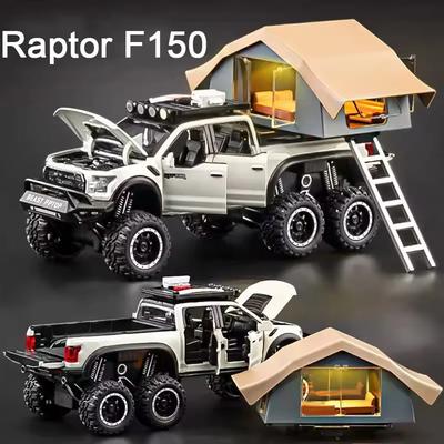 Alloy Cars Models Toys 6 Doors Opened Camping RV Diecast Model Light Sound Vehicle for Boys Birthday Gift