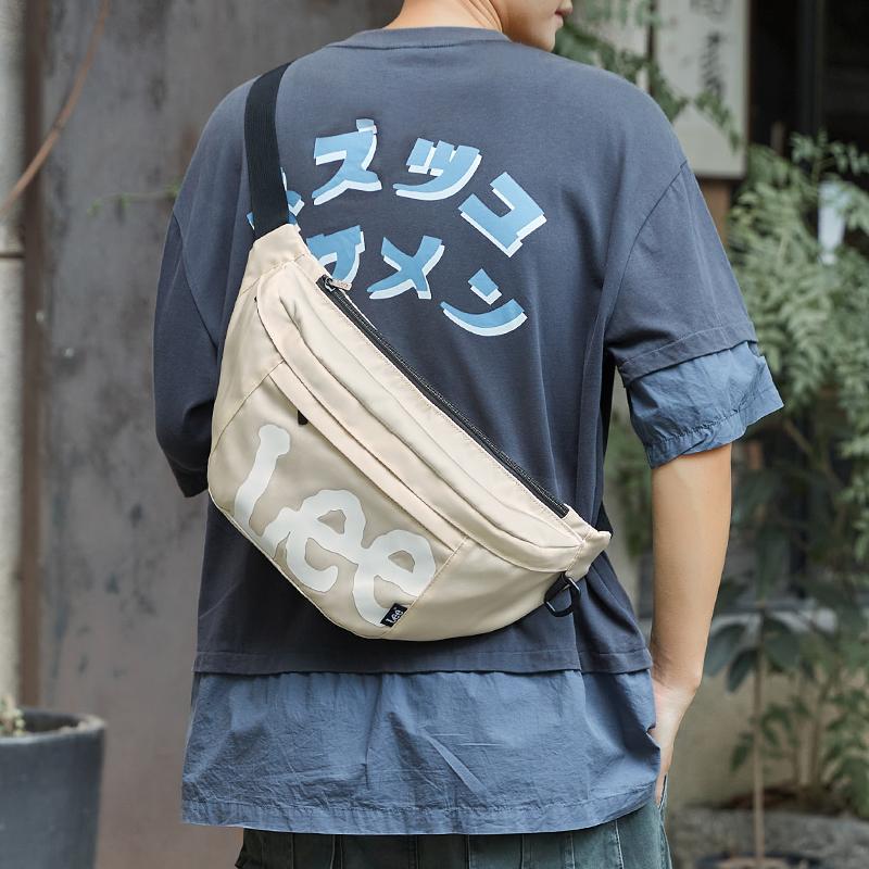 New Lee Oxford Messenger Bag, Shoulder Bag, Crossbody Bag, Sling Bag Regular Unisex Gray Blue/Black/Khaki LE230010M