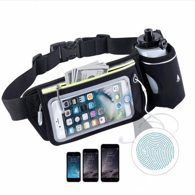 Outdoor Waist Bag Running Fitness Sports Bottle Purse Waterproof Nylon Purse Universal Waist Belt