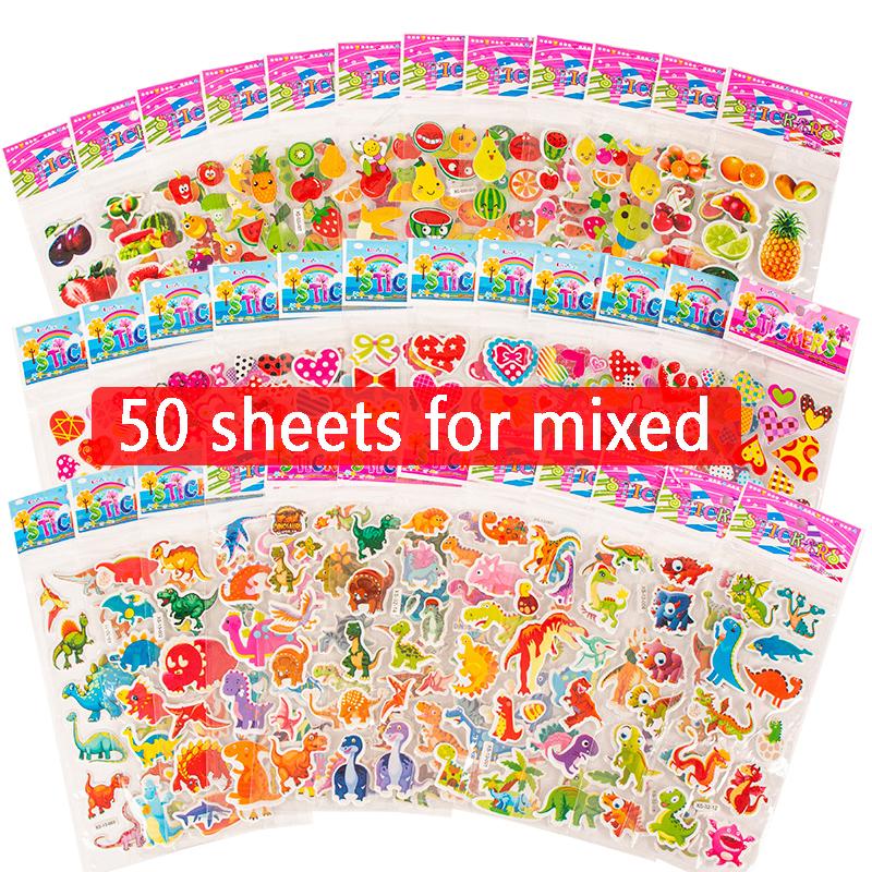 25/40/50 Sheets Clipbook Stickers Handmade DIY Diary Book Decorative over Three Years Old Children Gifts for Boys Girls TMZ