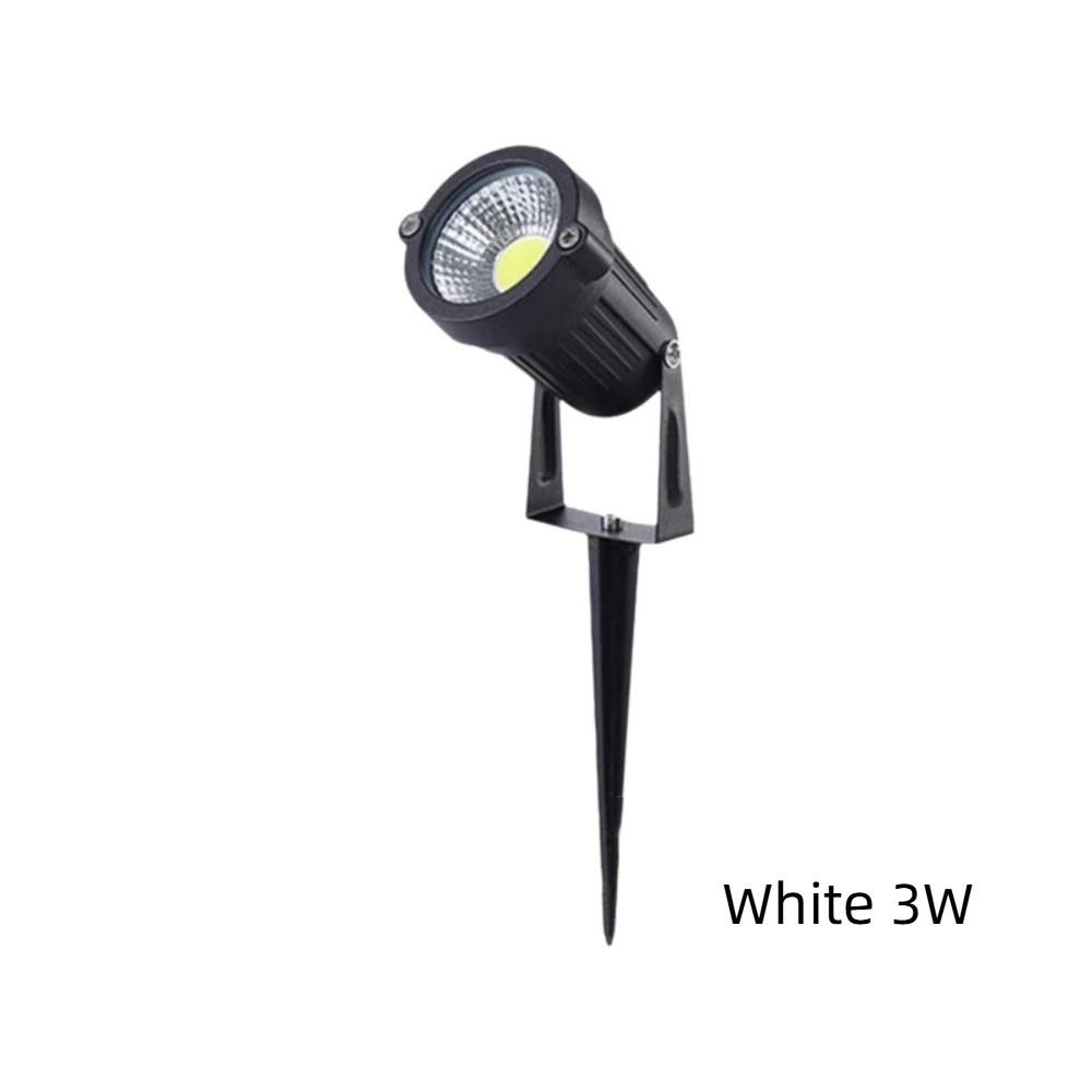 

3/5W Landscape Spike Spotlights Aluminium Garden Lights Greening Light Yard Spotlight Park White 3W
