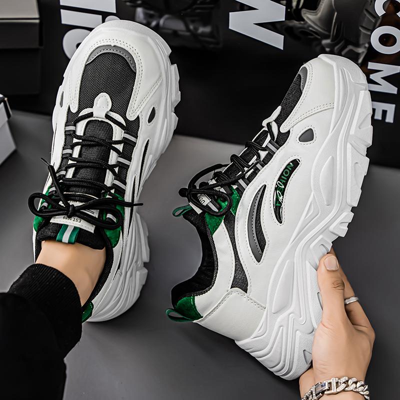Thick Bottom Height Increase Versatile Men's New Summer Breath Trendy Casual Sneakers Ultra Light Outdoors Students Sports Shoes