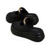 Thick-soled Slippers Women's Summer New Light Luxury 2025 Women's Shoes Cool Slippers Wear Retro Open-toed Muffin Bottom Slippers Women