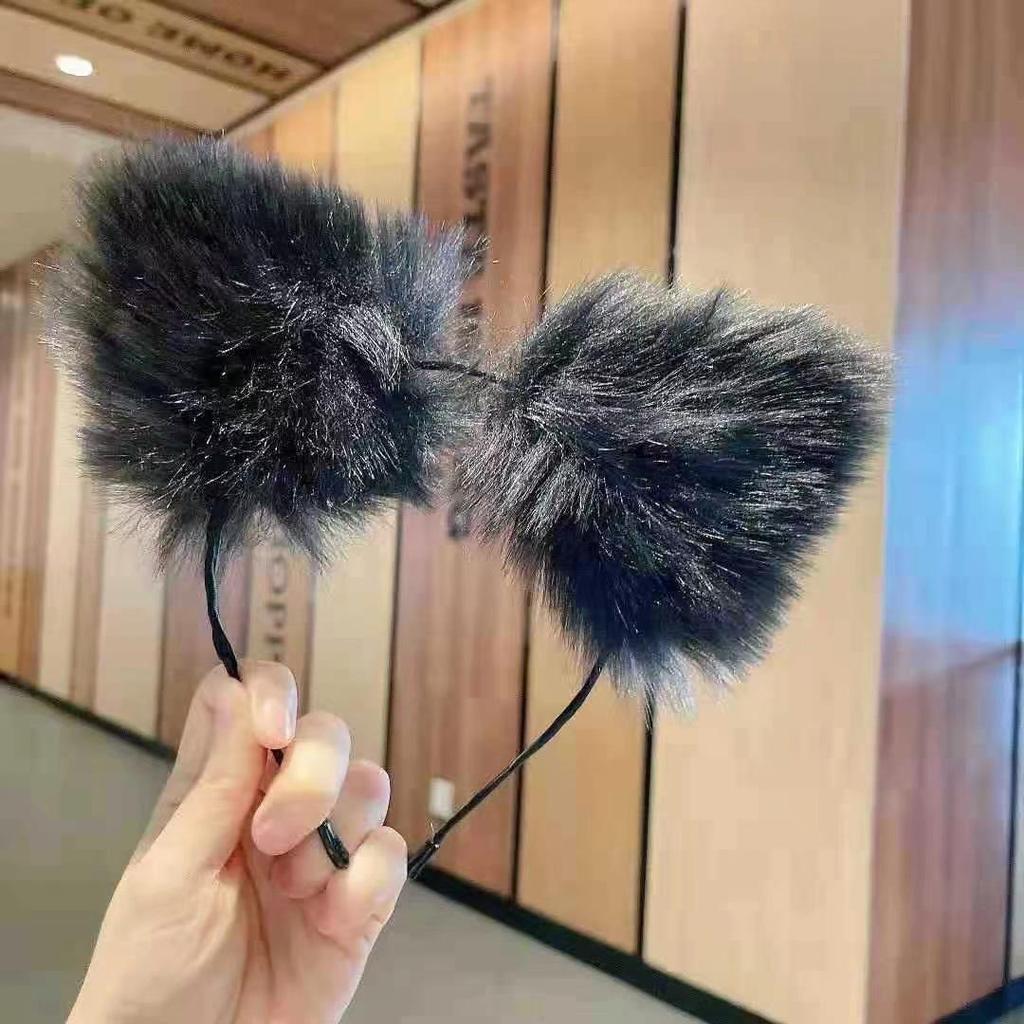 Spitzen Katzenohren Stirnband: Niedliches Catwoman-Accessoire für Weihnachtsfeiern