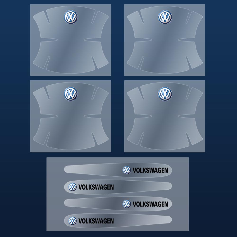 

2026 Hot For VW VOLKSWAGEN Transparent Car Door Handle Bowl Anti-scratch Stickers Strip Protection For Volkswagen VW Golf CC Pas