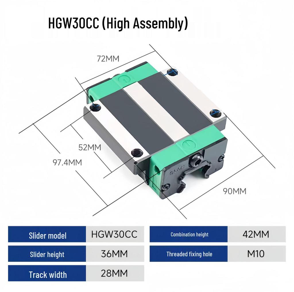 Shangyin HGH HGW Linear Guide Rail Slider HG 15/20/25/30/35 CA