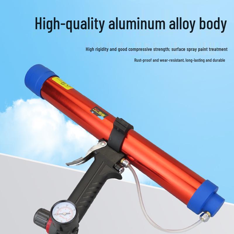 Gaobao 600ml Pneumatic Caulking Gun: Speed Control Grout & Silicone Applicator for Doors and Windows