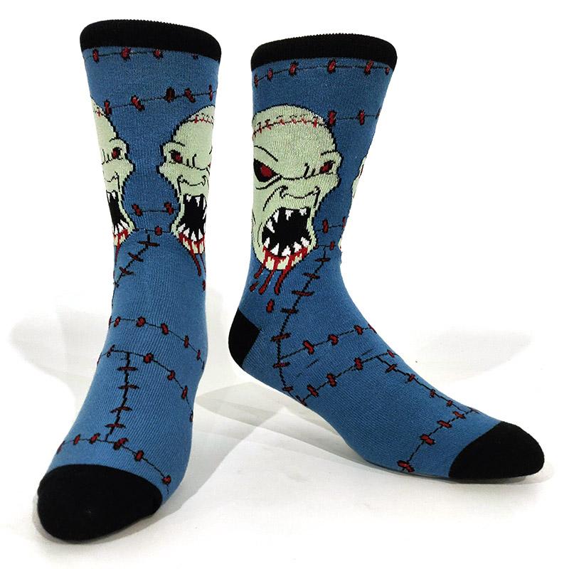 Novelty Happy Funny Men Graphic Socks Cotton Poker Corgi Frog Crazy Burger Piranh Wolf Avocado Eagle Sock