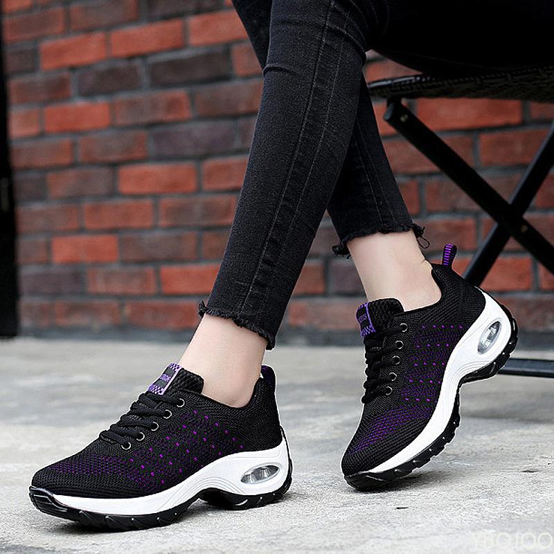 New Women's Fashion Shoes Casual Mesh Walking Flat Sneakers Women non slip Vulcanized Shoes Female Breathable Footwear Mujer