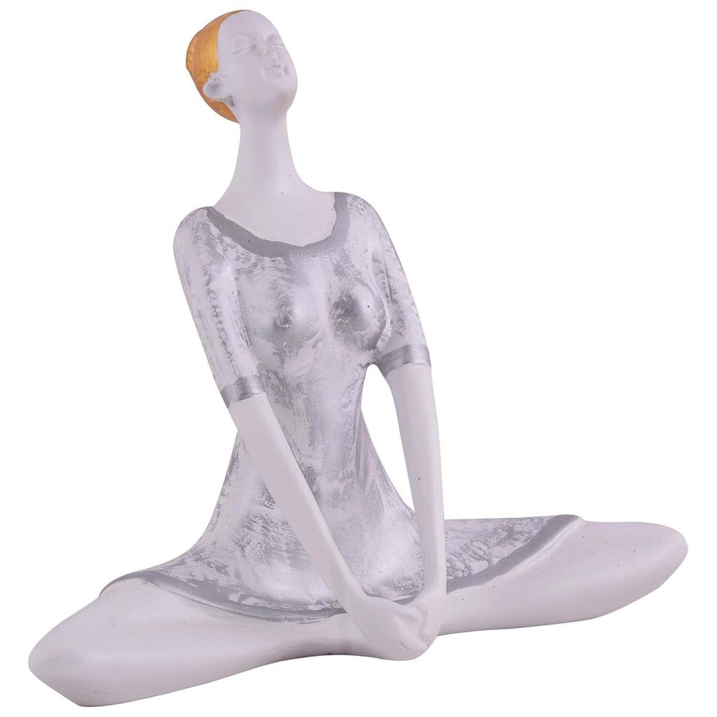 Yoga Lady Home & Office Decor Showpiece