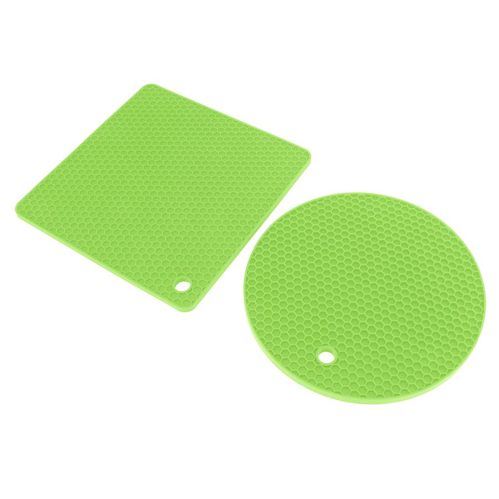 5 PCS 2 Round 3 Silicone Mat Multipurpose Hot Pads for Hot Dishes Tables