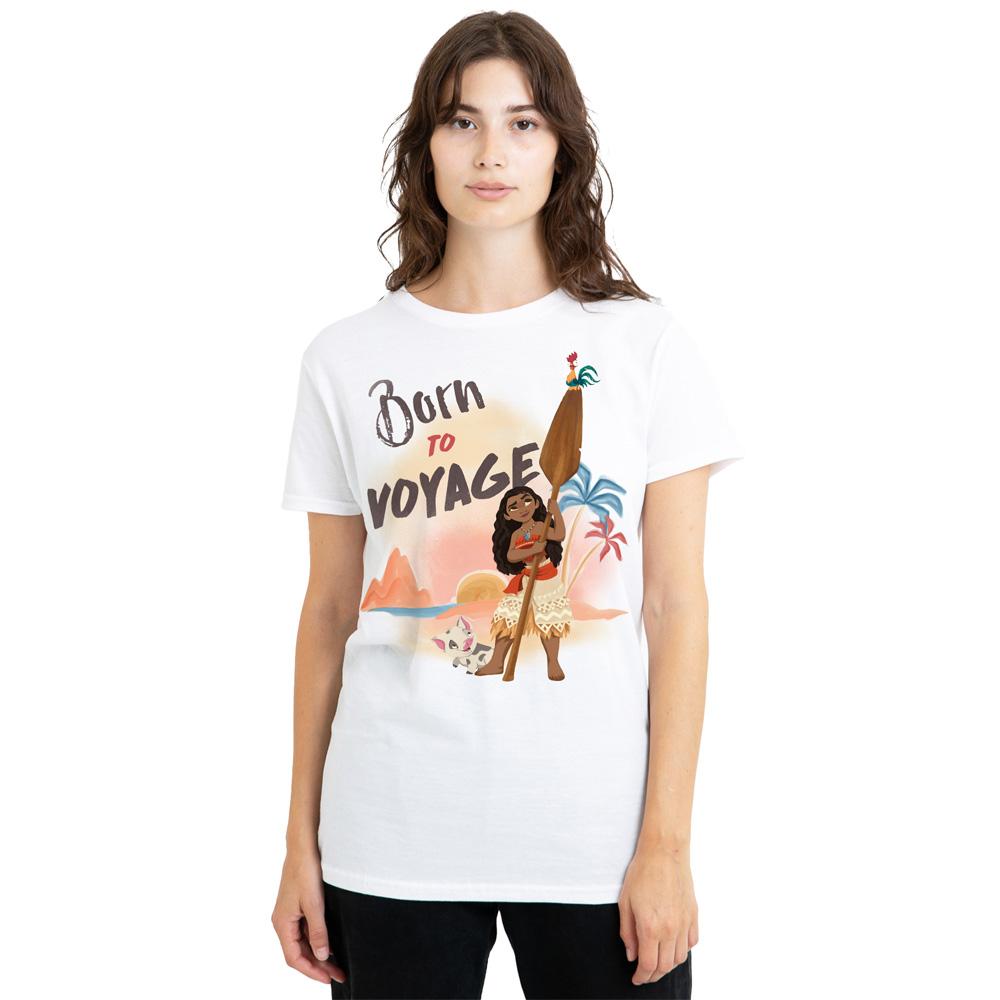 Moana Womens/Ladies Born To Voyage T-Shirt