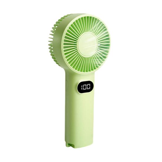 Small Handheld Fan 100 Speed Adjustable LCD Display USB Rechargeable Summer Cooling Fan Portable Travel Mini Personal Fan