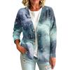 Women's Casual Long Sleeve Jacket with Halloween Print for Holiday Parties