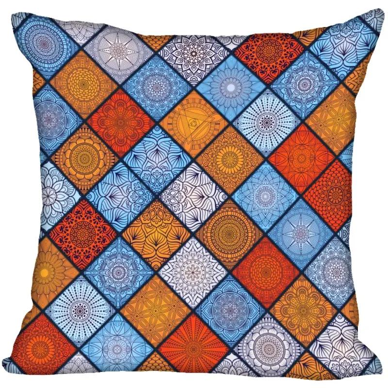 Invisible Zipper Throw Pillowcase Famous Art Floral Home Decor Satin
