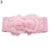 Women's Fashion Double Rose Flowers Elastic Stretch Waist Belt Wide Stretch Waistband