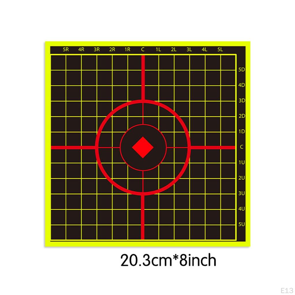 10 Pack of Paper Targets, Self Stickers for Garden Range