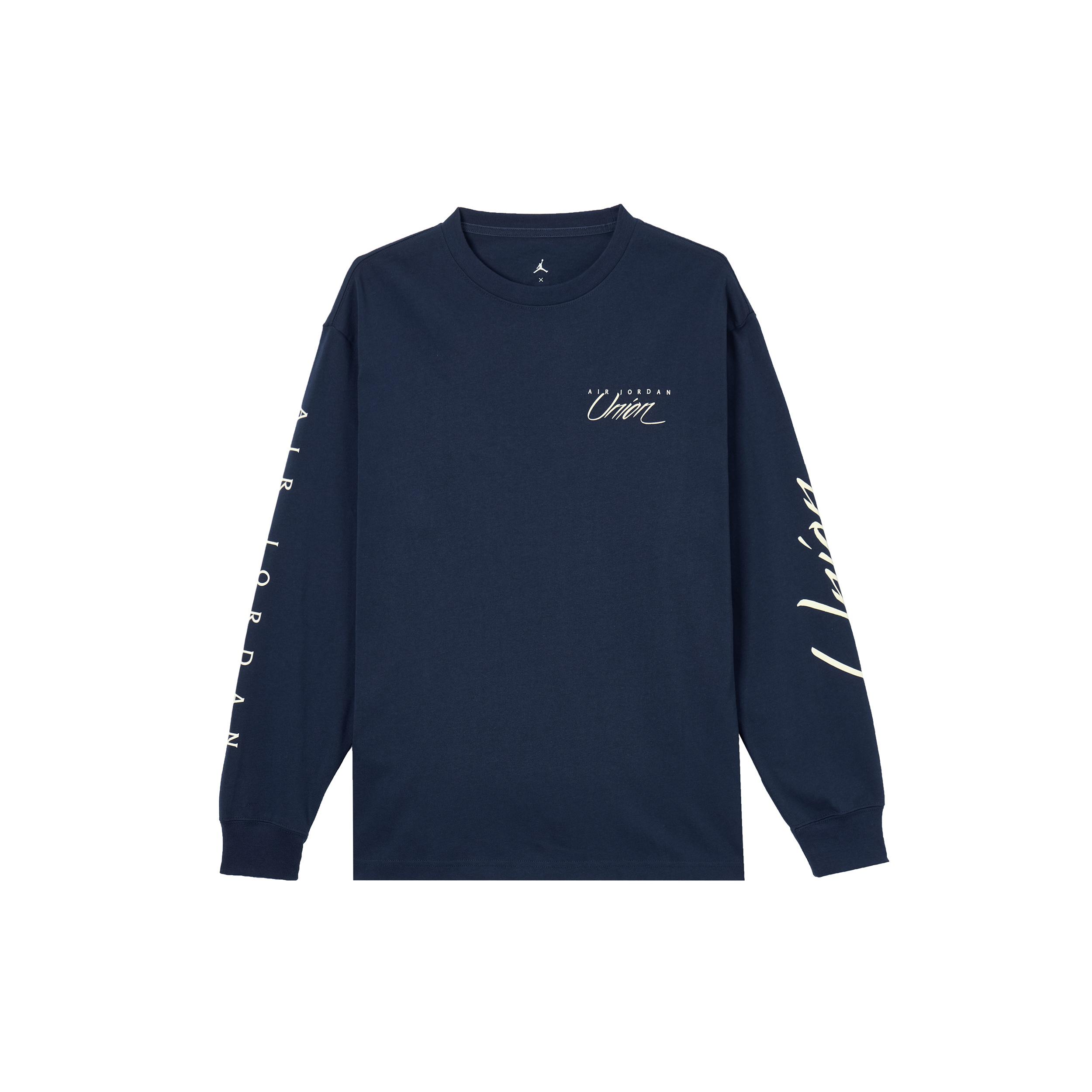 Мужская футболка с длинным рукавом Air Jordan x Union College Navy DV7342-419 XXXL