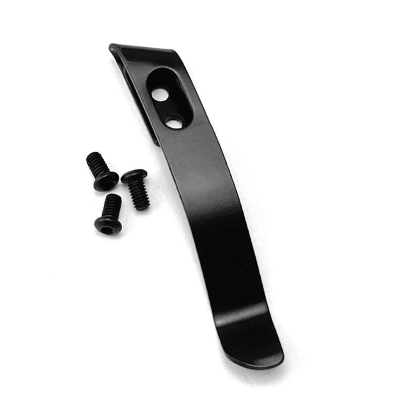 Skládací nůž z nerezové oceli Zadní klip DIY Výrobní příslušenství Kapesní pasová svorka Díly nástroje na řezání se 3 šrouby