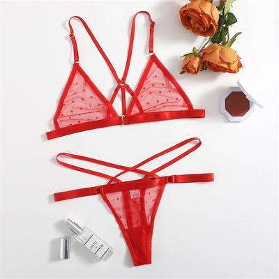 Set reggiseno da donna costumi sexy erotici caldi biancheria intima di pizzo reggiseno senza cuciture perizoma set di lingerie sexy bralette