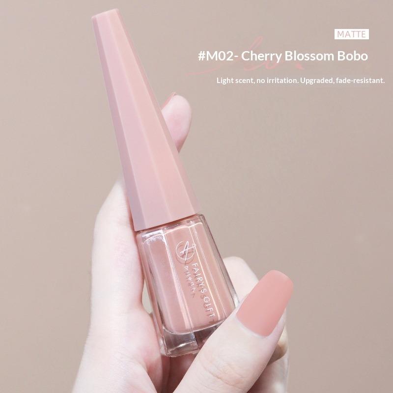 Water-based, Non-peelable, No-bake, Long-lasting, Waterproof, Non-fading, Matte, Frosted, Elegant Nail Polish.