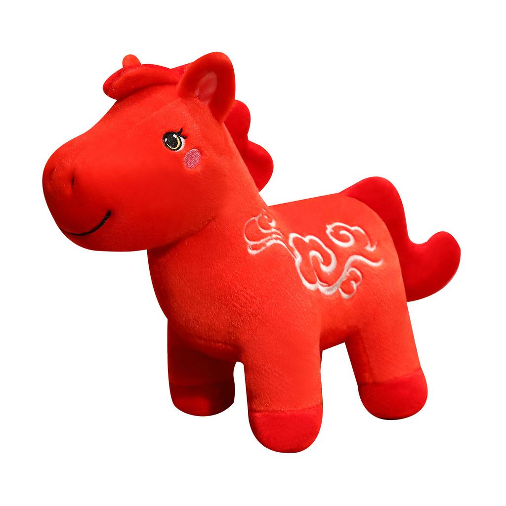 Cute Cute Cute Auspicious Cloud Pony Doll Plush Toy Pony Zodiac Horse Doll Boy Soothing Doll