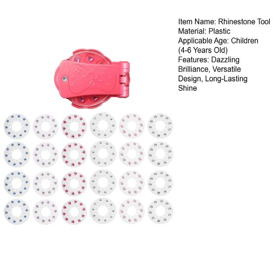 Rhinestones Applicator One-Click Sparkling Styling Tool Brilliant Rhinestone Series No Heat Required Hair Clothing Accessories