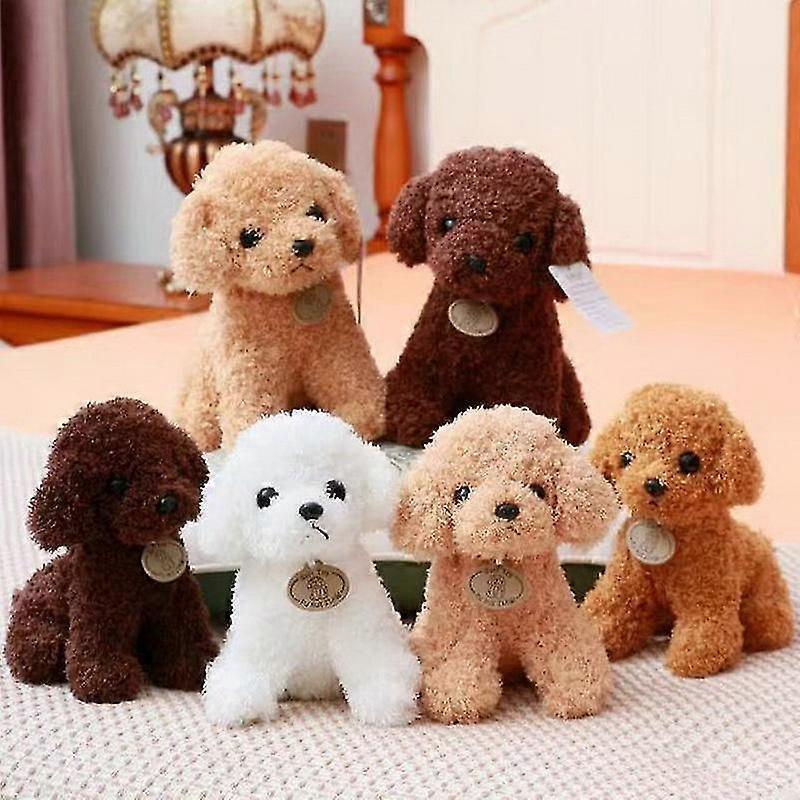 1pc Animals Simulation Teddy Dog Lady Stuffed Toys Dolls Kids Kawaii Soft Plush Toy Baby Birthday Gift For Children Dropshipping
