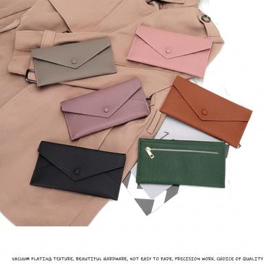 Women'S Leather Wallet Delicate 2-In-1 Purse Long Bifold Wallet Multi-Purpose Smartphone Wallet For Shopping Casual Outfits