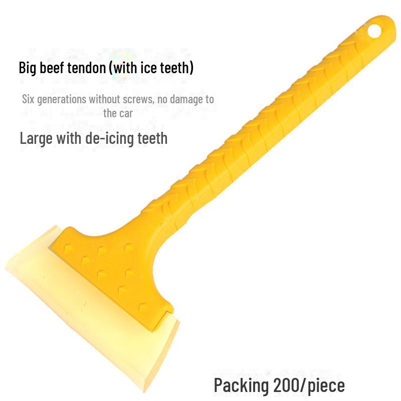 Schneeschaufel aus Edelstahl: Abtauen und Eis entfernen, Winter Auto Schneeschaufel, Multifunktion 2-in-1.