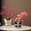 Ceramic Vase Cartoon Butterfly Figurine Flower Vase Flower Arrangement Accessories Butterfly Flowerpot Home Decoration