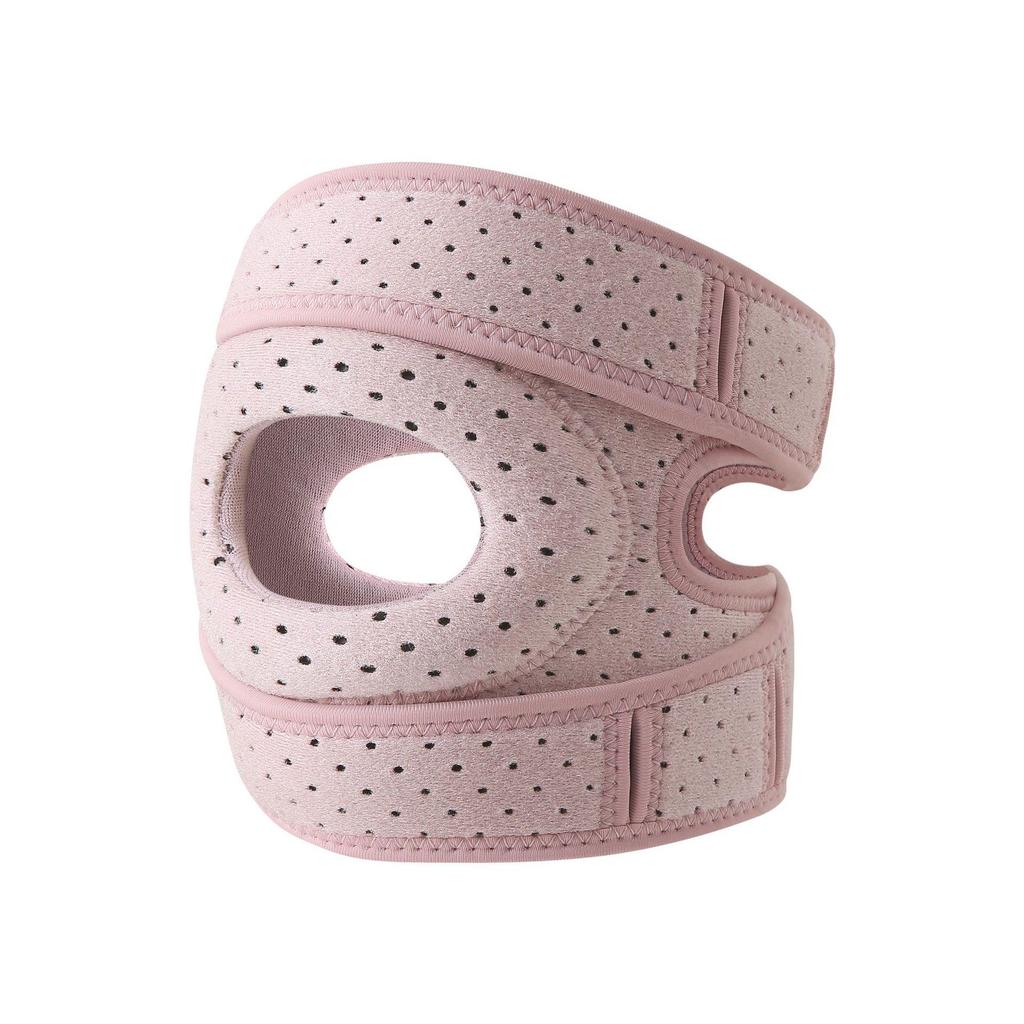 Double Silicone Adjustable Compression Patella Strap for Women's Running, Basketball, Cycling, and Outdoor Knee Support