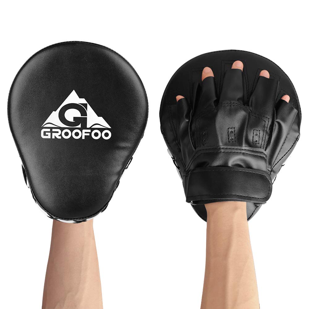 Rękawice bokserskie GROFOFO Rękawice do uderzania Rękawice bokserskie Sztuki walki Karate Taekwondo Rękawice do kopania (czarny)