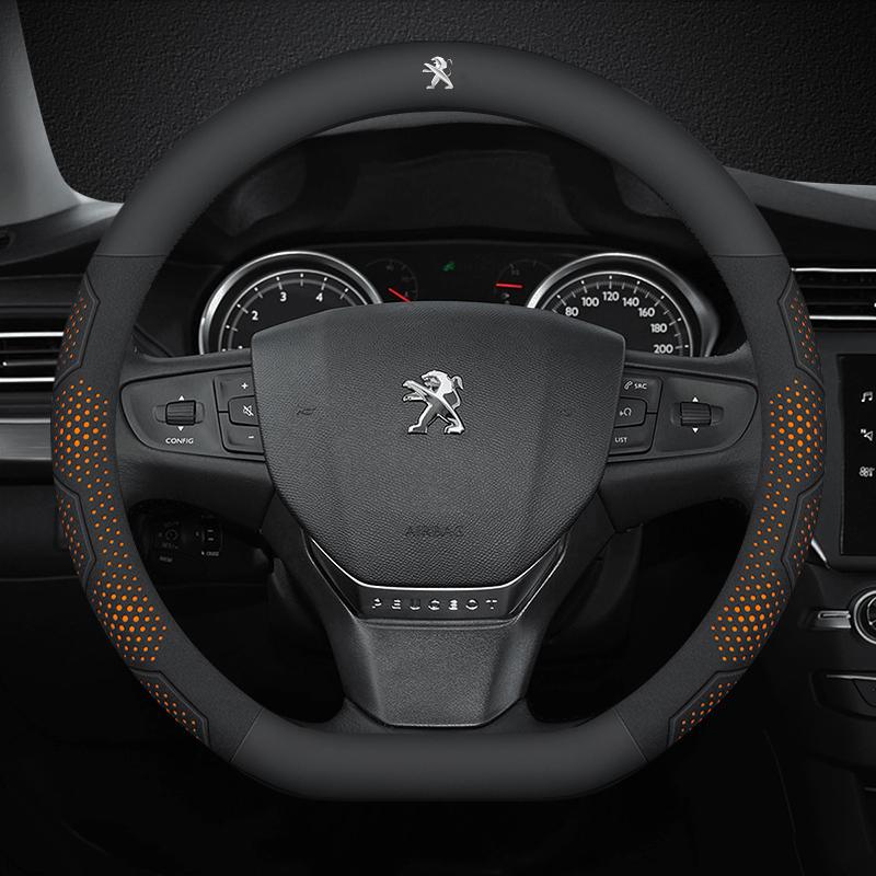 Car Steering Wheel Cover For Peugeot 106 107 108 206 207 208 301 307 308 406 407 408 508 607 2008 ZL 3008 4008 5008 GT RCZ Rifter