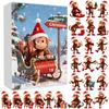 Christmas Countdown Blind Box With Monkey Christmas Tree Ornaments For Holiday Decor