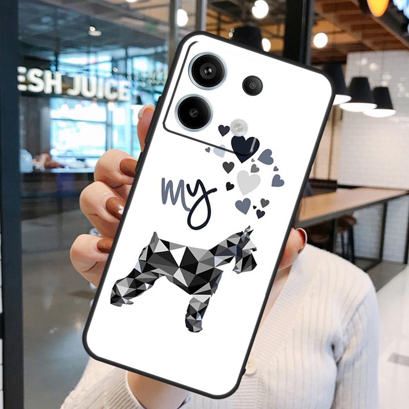 

Schnauzer Puppy Dog Art Funda For Xiaomi Redmi Note 13 Pro 12 11 9 10 Pro 12S 11S 10S Redmi 13 12 10C 12C 13C Case Redmi Note 13 Pro 4G