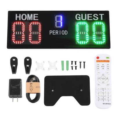 Digitální ukazatel skóre 5místný elektronický zapisovač skóre s dálkovým ovládáním pro volejbal, basketbal, tenis